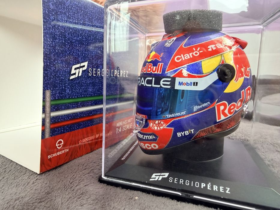 Sergio Perez Red bull helmet 1:4 Mexican gp 2024
