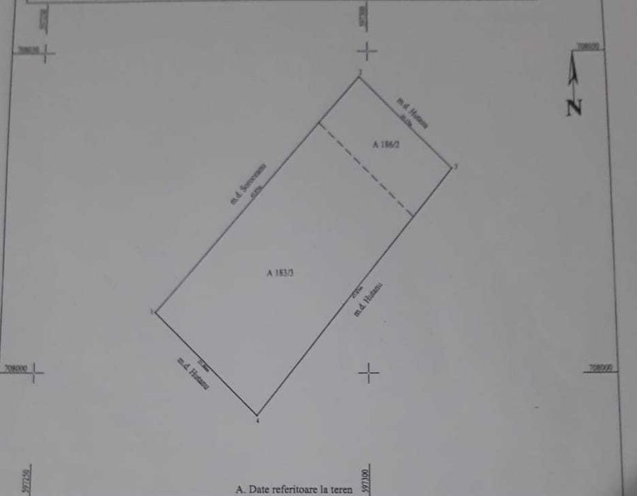 Teren intravilan 1000 m2.