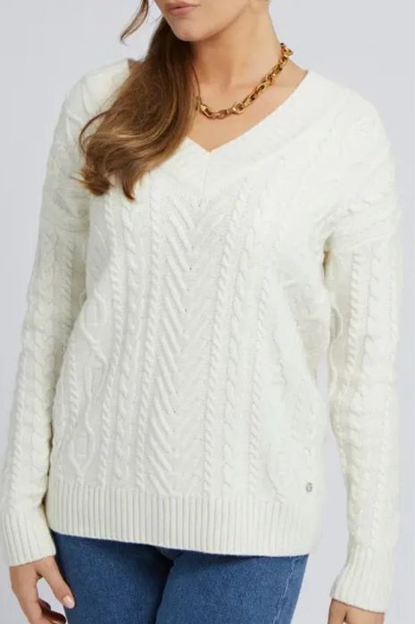 Pulover Guess L v neck - livrare gratuita