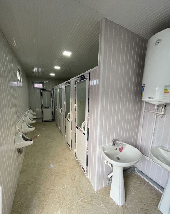 Домики из контейнеров охранная будка туалет и душевые