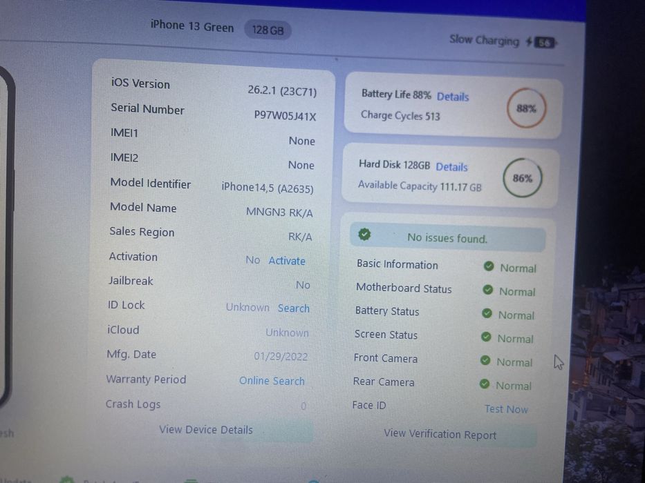 Iphone 13 128 на запчасти