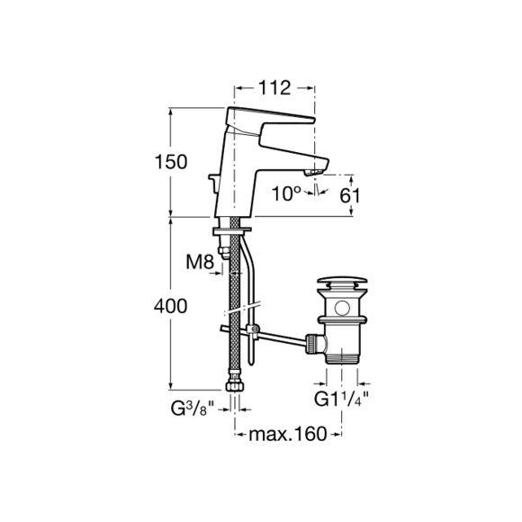 Roca Esmai - смесител за умивалник