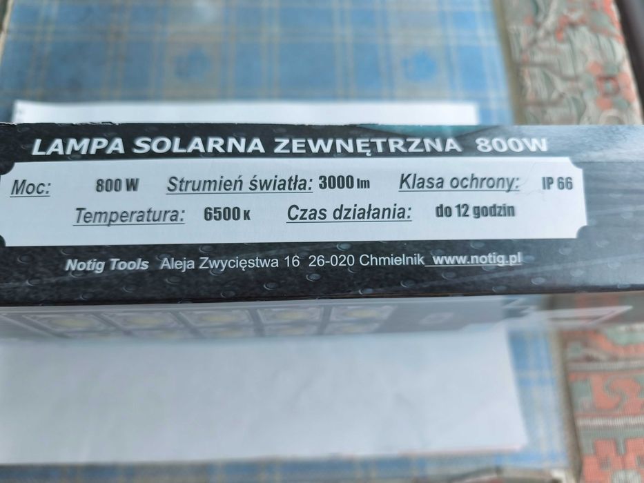 Lampa solara stradala 800 W
