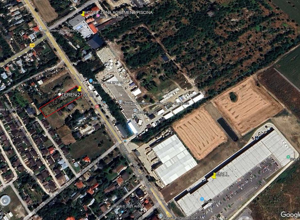 Vecinatate Crevedia Retail Park si Kaufland Buftea. Urbanism P+2+M