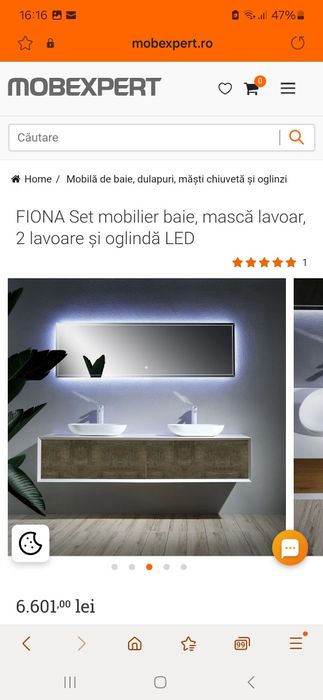 Oglinda 180x60 Iluminata led perimetral noua