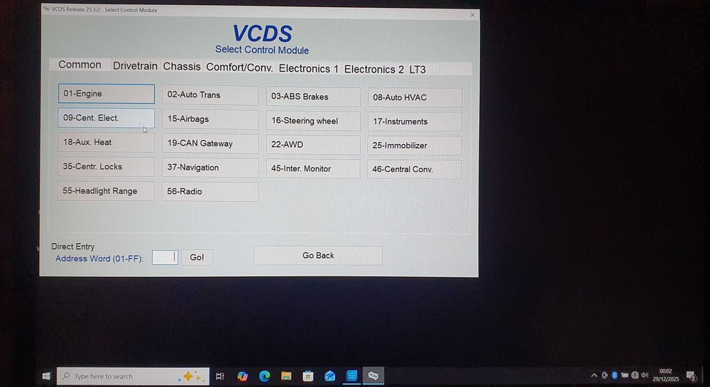 Odis vag + VCDS hexv2 laptop diagnoza auto