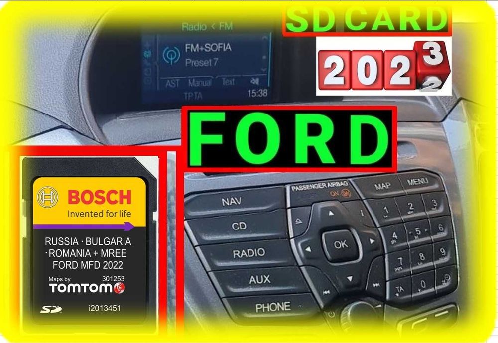 SD карта, Carplay навигация VW,Ford,Рено,Skoda,Mazda,Ауди,Нисан,Сузуки