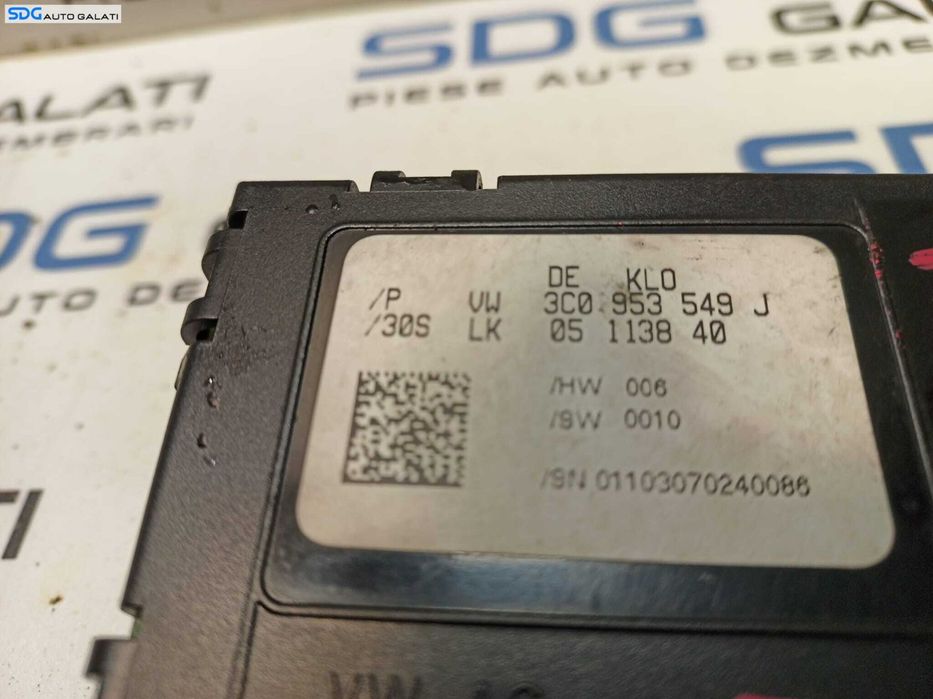 Calculator Modul Coloana Volan Volkswagen Passat CC 2008 - 2012 Cod 3C0953549J [L0163]