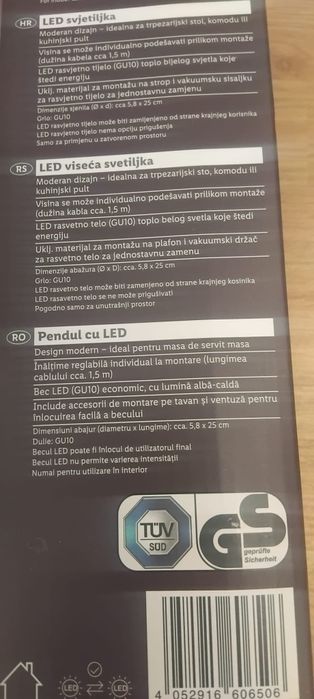 Pendul cu led ,alb,sigilat