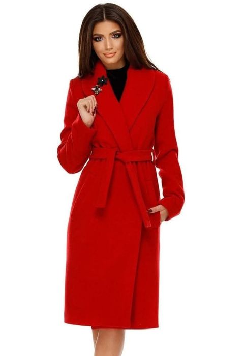 Palton rosu  miss grey