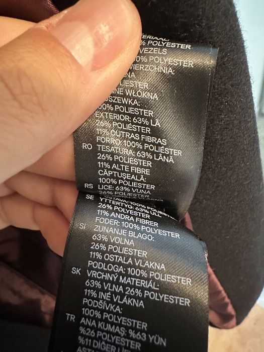 Palton de lana H&M, palton barbati