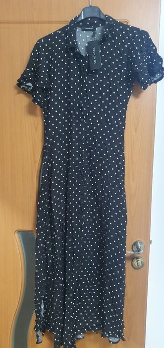 Rochie de zi midi cu buline
