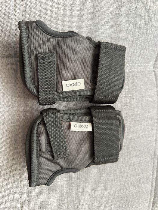 Set 3 perechi protecţii Play Negru Copii Oxelo S