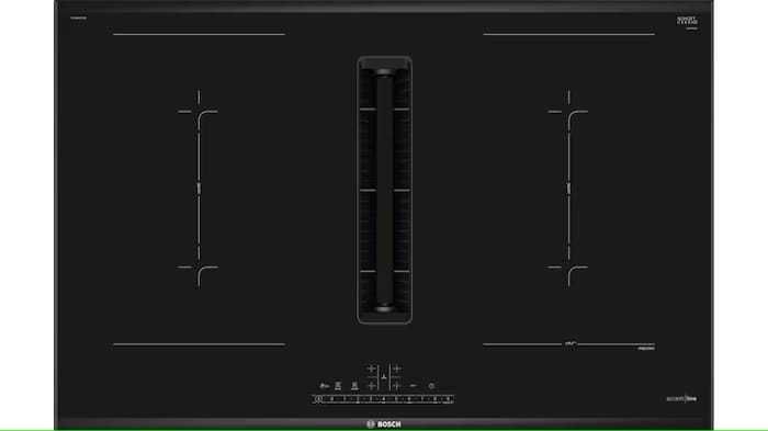 Bosch Серия 8 Индукционен плот с вградена вентилация 80 см