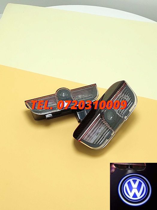 Set Proiectoare Portiere Led Logo Holograma Vw