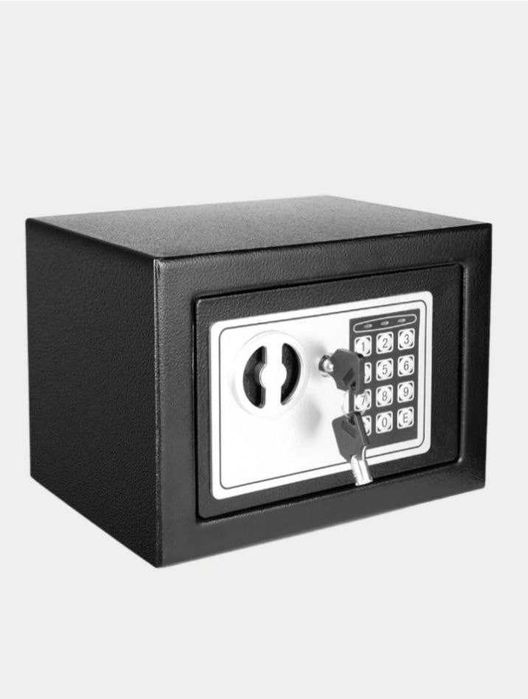 Mini seyf 20x20 sm.Hujjat, pul va qimmatbaxo buyumga ishonchli himoya!