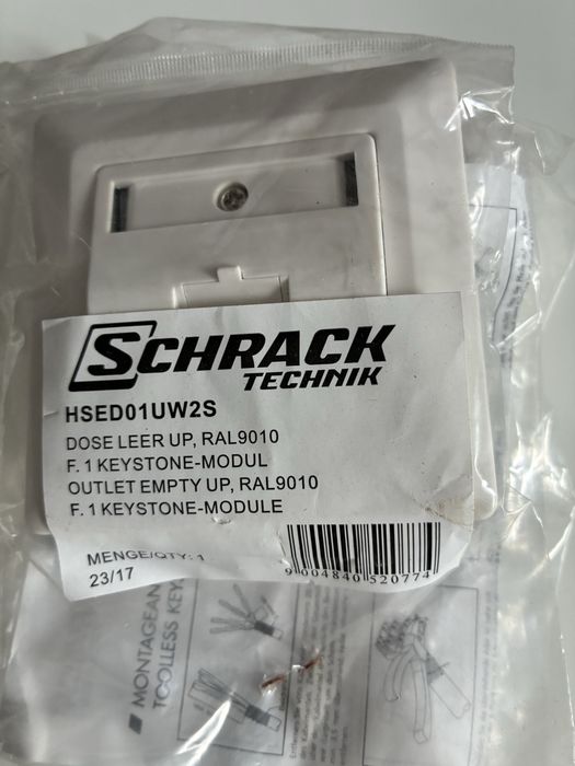 5 seturi Schrack priza, doza si modul RJ45 ecranat Cat 6