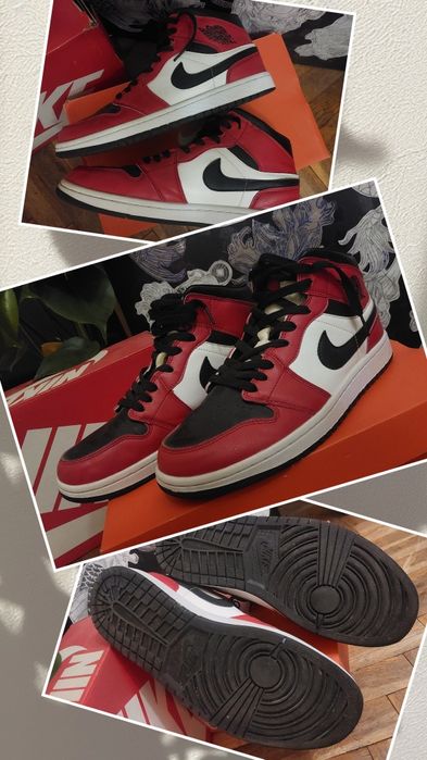 Jordan 1 Mid Chicago Toe