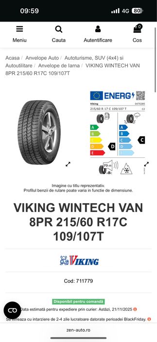 Set Anvelope Viking 216 60 r17C Noi  Cauciucuri iarna sau vara