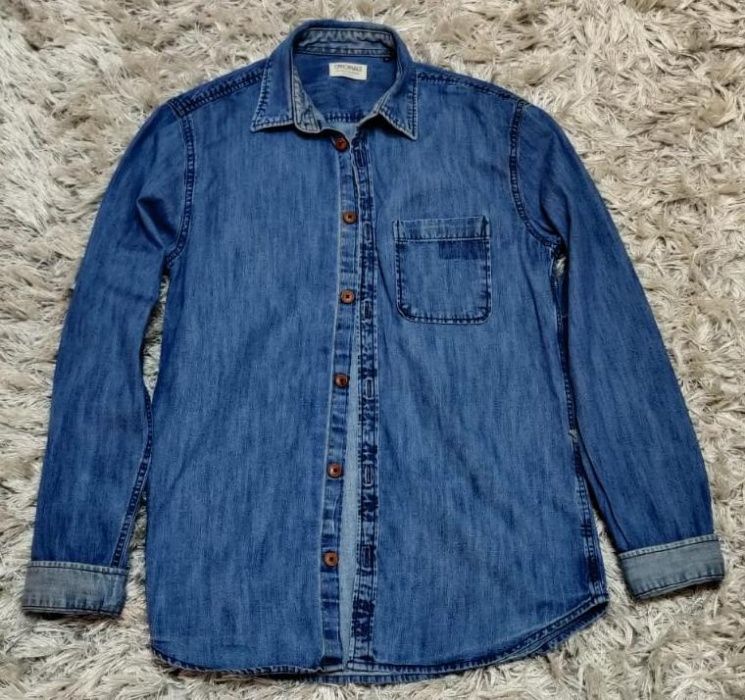 Camasa blugi/jeans/denim baiat/barbat JACK & JONES masura M