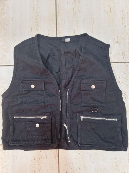 Vesta de blugi neagra