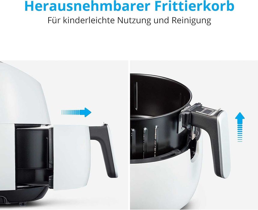 Фритюрник с горещ въздух Medion XXL, 2000 W 5 L, бял