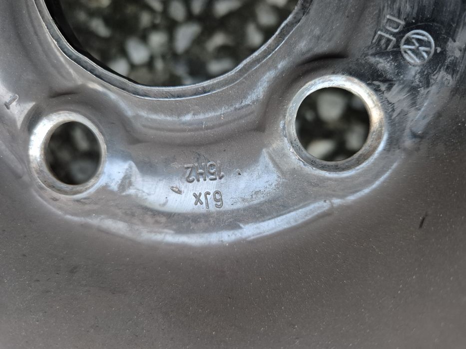 4бр стоманени джанти за фолксваген голф/ 6ж Х15/ет 38/ 5Х 100/