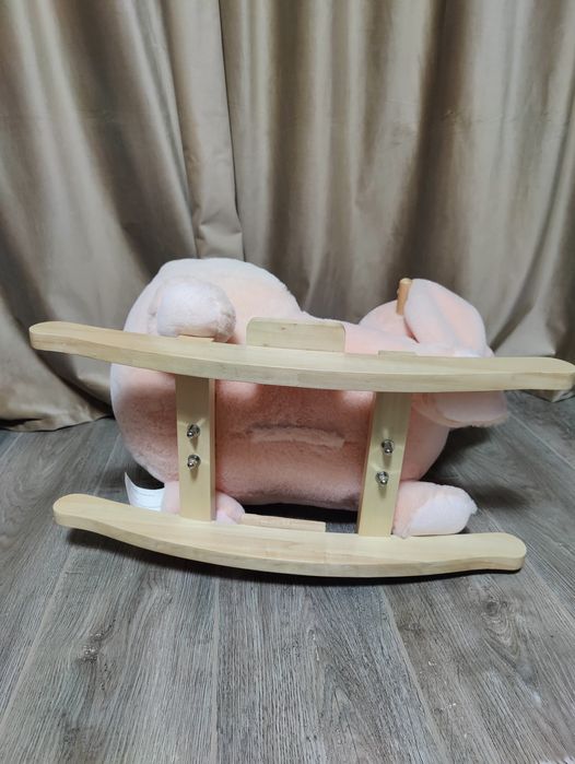 Balansoar copii iepuras roz Homcom