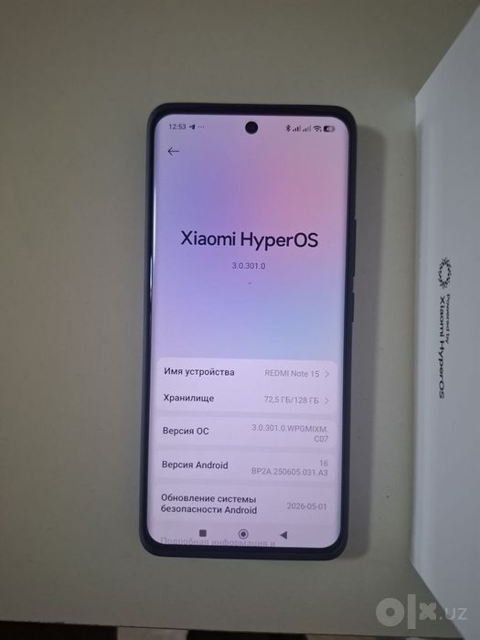 Redmi note 15 6/128gb