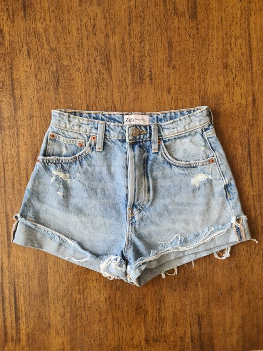 Къси дамски дънкови панталони Zara