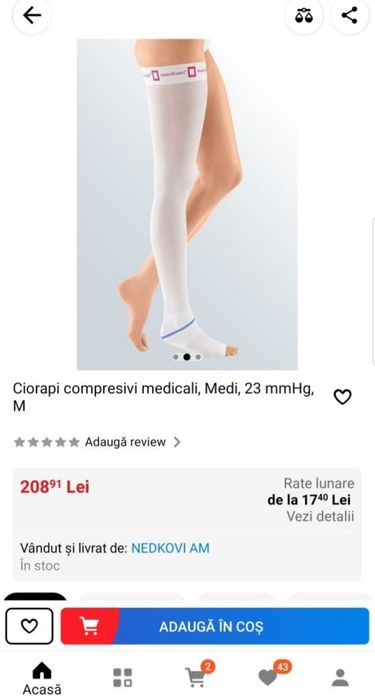 Ciorapi compresivi MEDIVEN Antitrombotici Thrombexin, varice XS S M L