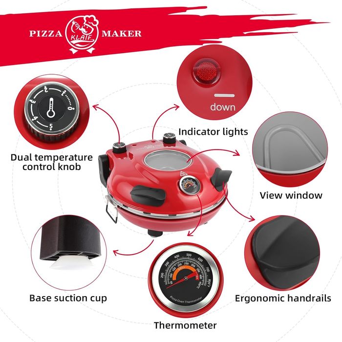 Електрическа пещ за пица 420°С с керамична плоча - чисто нова