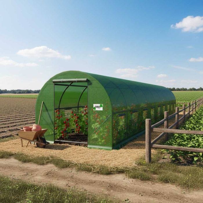 Технически характеристики на Голяма оранжерия - идеална вентилация и здрава конструкци