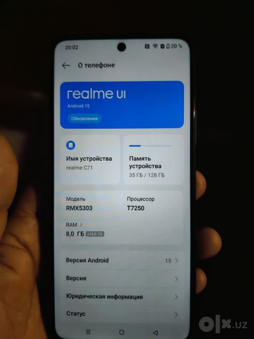 Realmi c71 сотилади