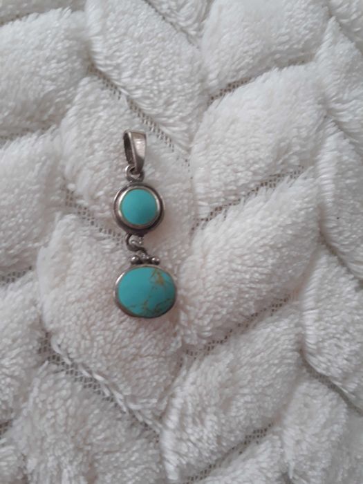 Pandativ argint si inel Navajo turcoaz