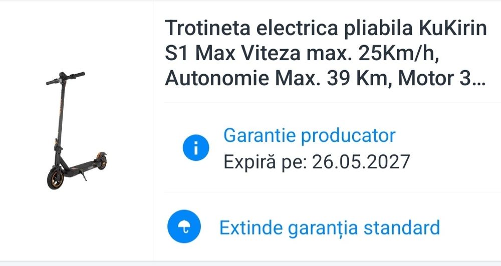 Trotineta electrica KuKirin S1 Max