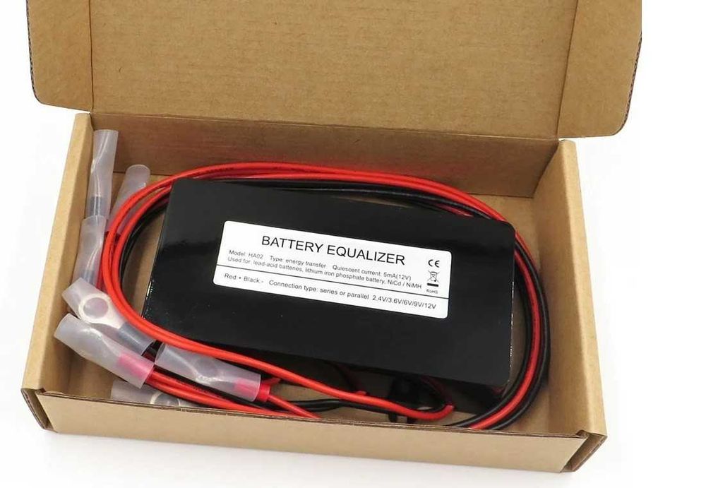 Egalizator baterii 48V, 4 x 12V, HA02, LCD cu fuzibile, fara afisaj