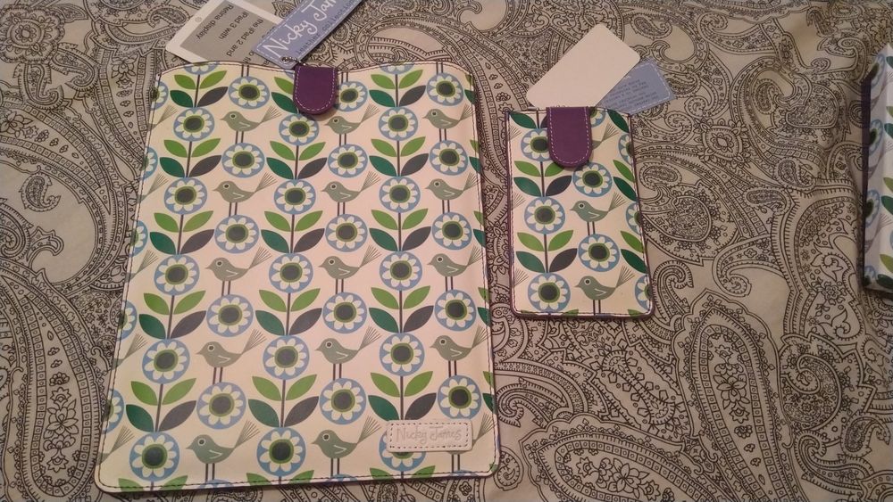 НОВ комплект мини чанта, калъф за iPad и iPhone Nicky James London