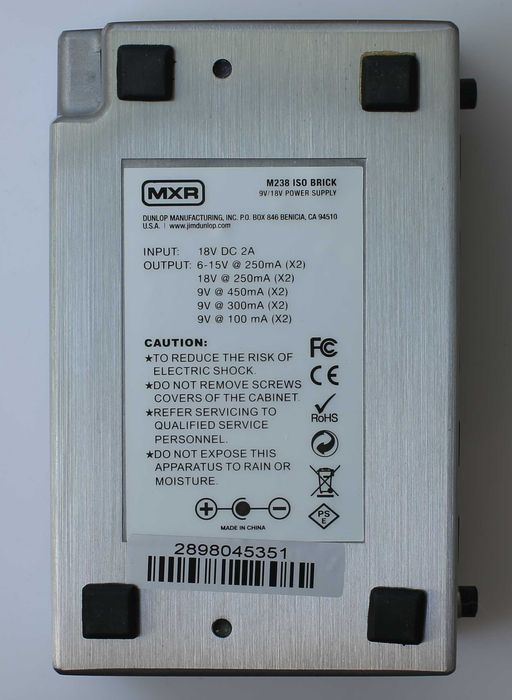 alimentare izolata pentru efecte MXR iso-brick