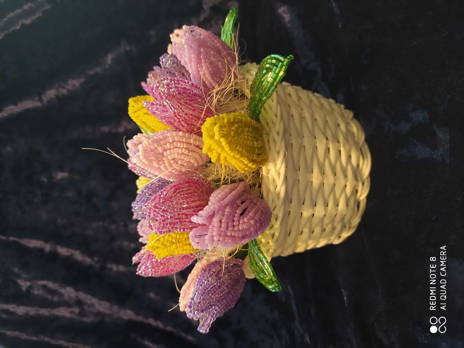 Тюльпаны из бисера