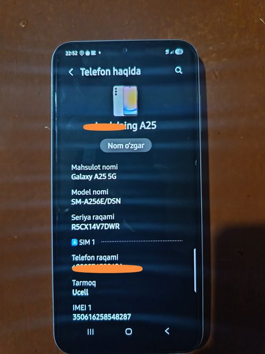 Samsung A25 5G ideal