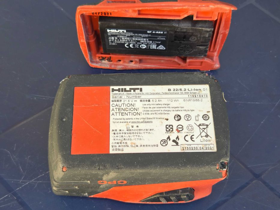 HILTI Комплект: Винтоверт SF 4-A22 и Ударен Гайковерт SIW 6AT-A22 ТОП