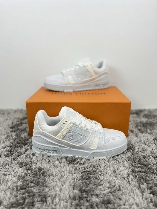 Adidasi LV Trainer Alb - Adidasi Fete Baieti Full Box
