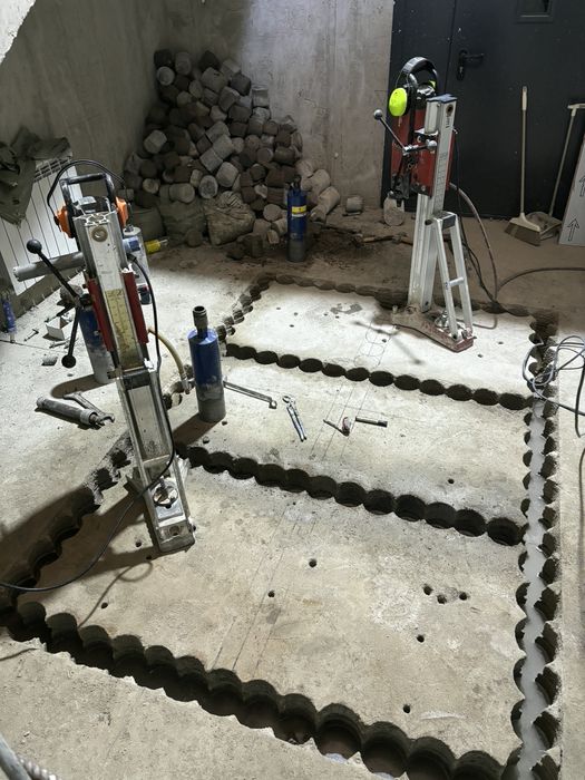 Сверление бурение кирпича и бетона в алматы