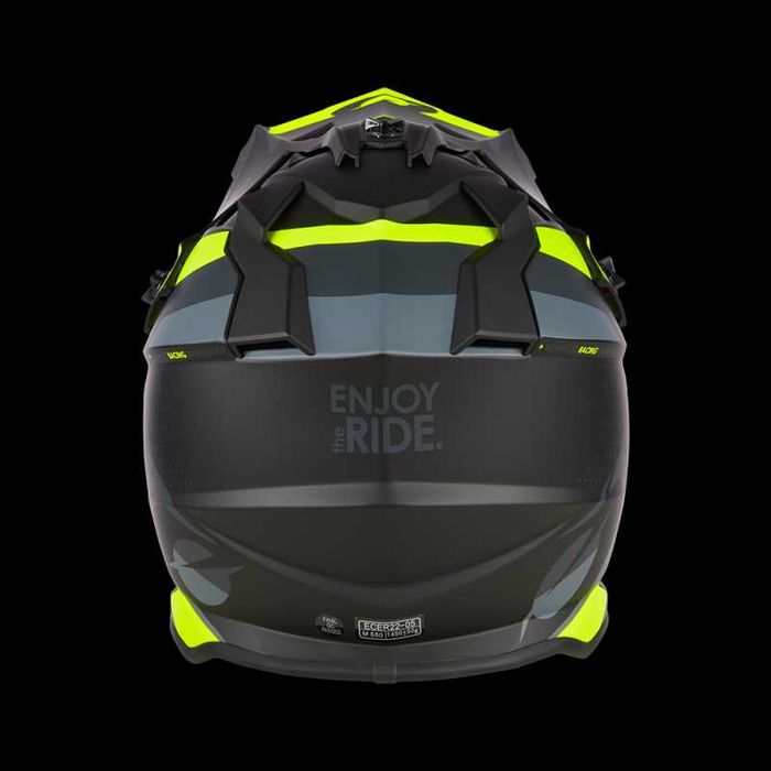 Мотокрос каска O'NEAL 2SERIES SPYDE V.23 Black/Gray/Neon Yellow