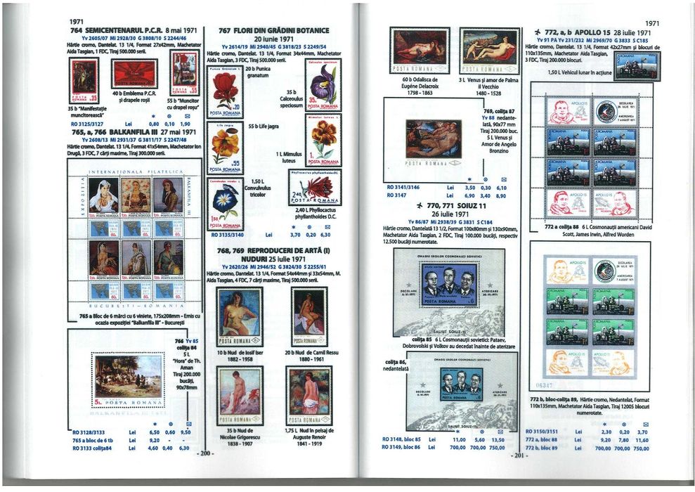NOUL catalog cu timbre poștale românești Romfilatelia 2024, cu poze