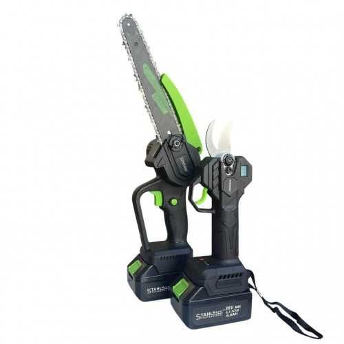 3в1 Акумулаторни Ножица и Трион с Телескопичен Прът 36V 8AH STAHLMAYER