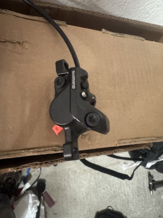 Комплект предна и задна дискови хидравлични спирачки shimano mt-500