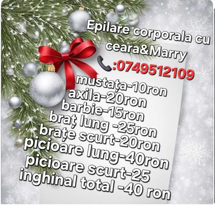 Epilare corporala cu ceara si Stilizare sprancene"pensat".