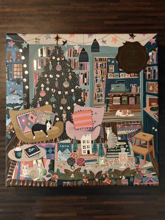 Пъзел Season's Readings 500-Piece Foil Puzzle by Galison